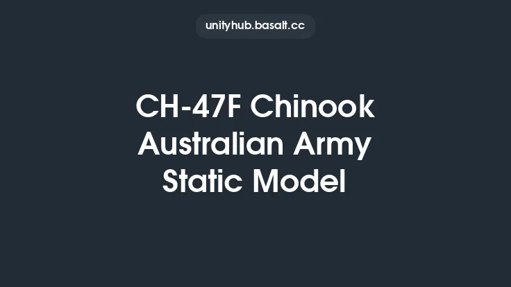 CH-47F Chinook Australian Army Static Model Thumbnail