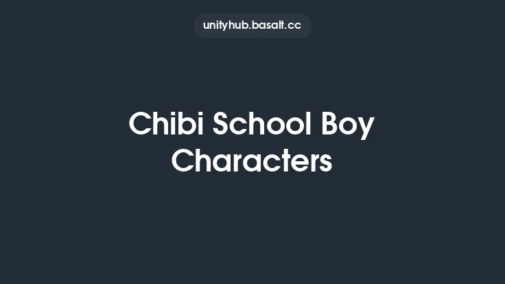 Chibi School Boy Characters Thumbnail