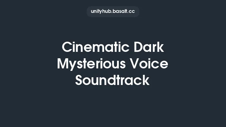 Cinematic Dark Mysterious Voice Soundtrack Thumbnail