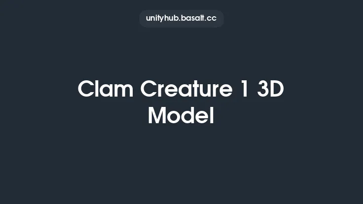 Clam Creature 1 3D Model Thumbnail