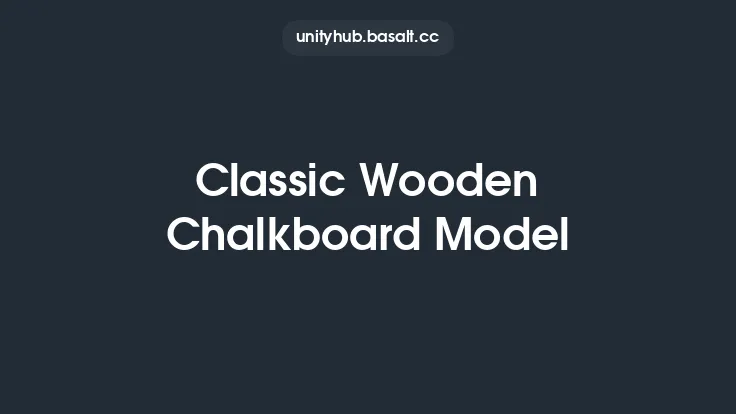 Classic Wooden Chalkboard Model Thumbnail