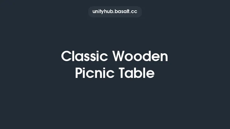 Classic Wooden Picnic Table Thumbnail