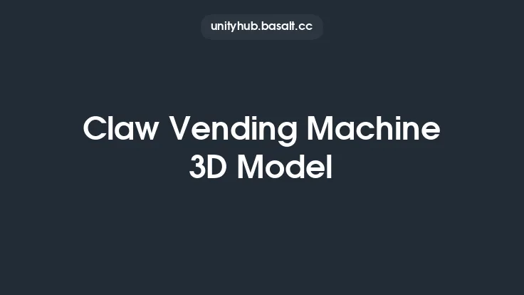 Claw Vending Machine 3D Model Thumbnail