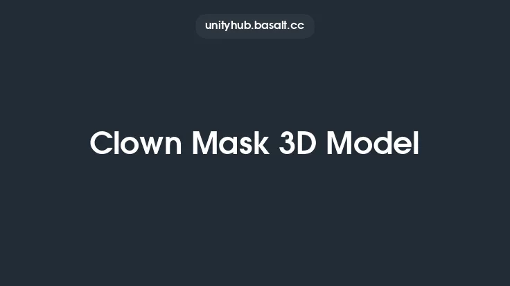 Clown Mask 3D Model Thumbnail