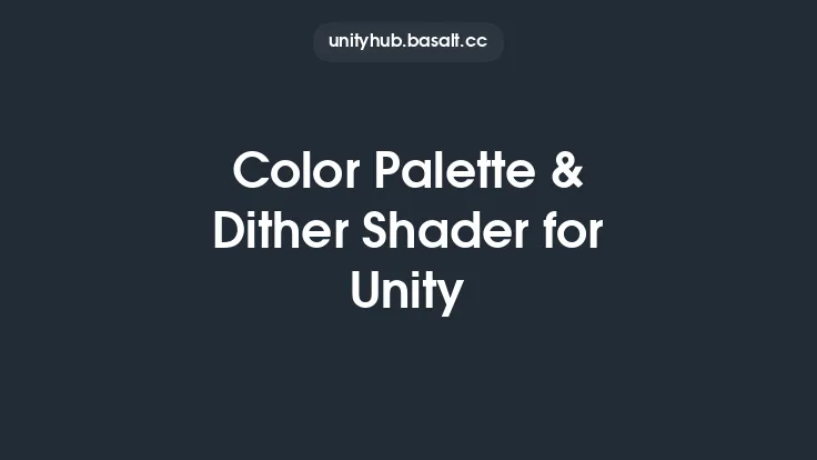 Color Palette & Dither Shader for Unity Thumbnail