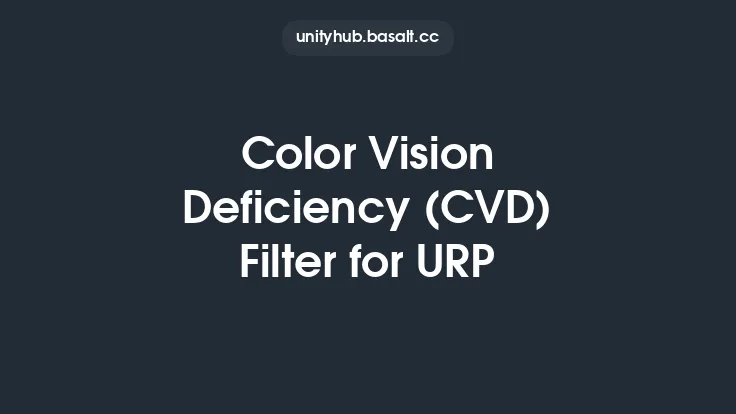 Color Vision Deficiency (CVD) Filter for URP Thumbnail