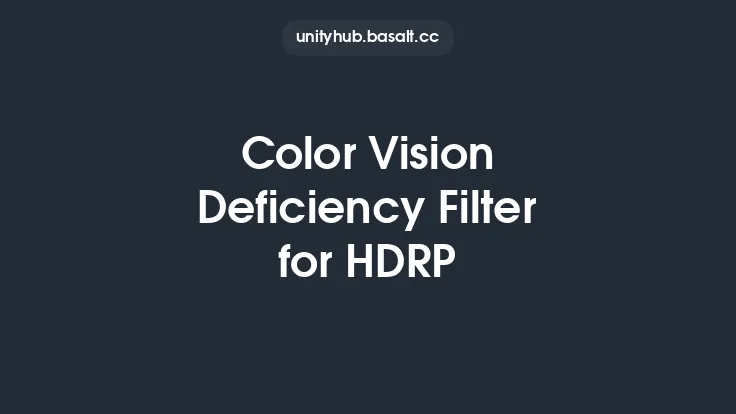 Color Vision Deficiency Filter for HDRP Thumbnail