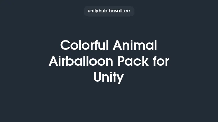 Colorful Animal Airballoon Pack for Unity Thumbnail