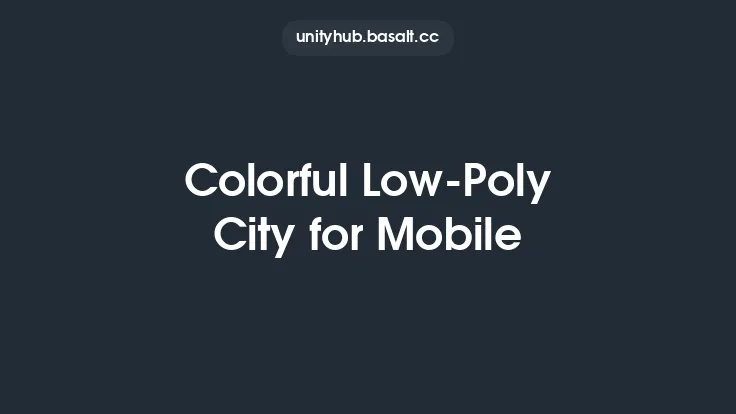 Colorful Low-Poly City for Mobile Thumbnail
