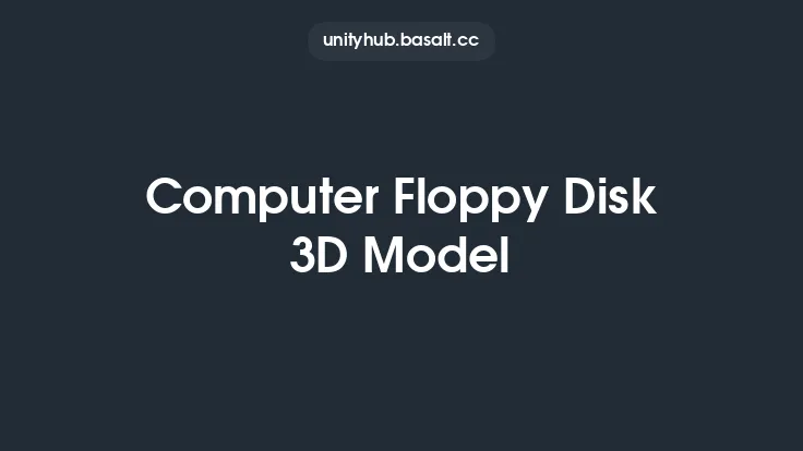 Computer Floppy Disk 3D Model Thumbnail