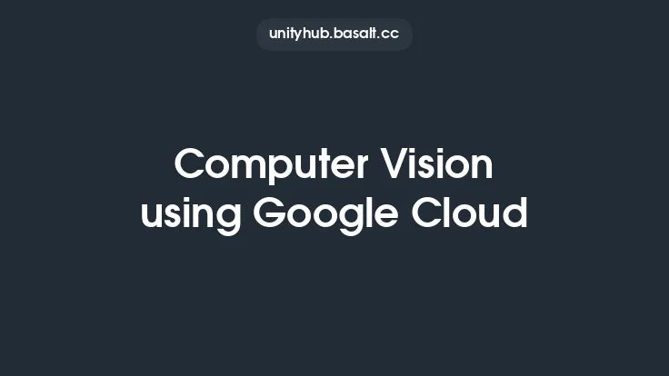 Computer Vision using Google Cloud Thumbnail