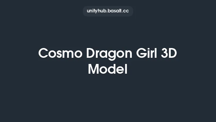 Cosmo Dragon Girl 3D Model Thumbnail