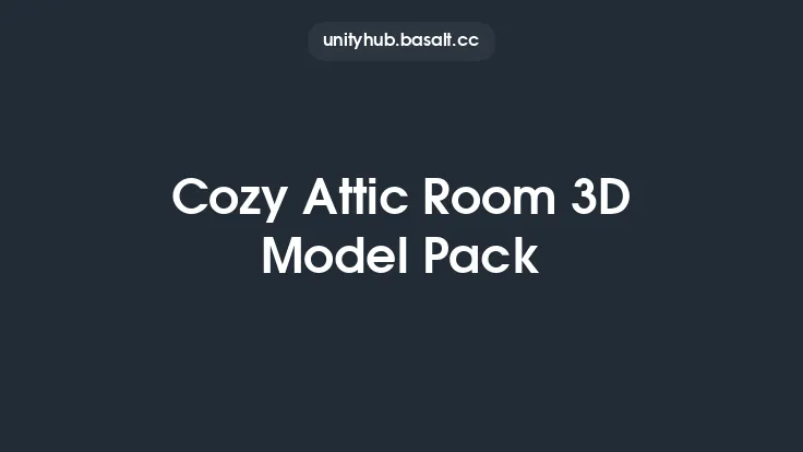 Cozy Attic Room 3D Model Pack Thumbnail