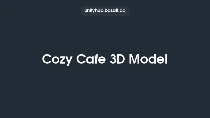 Cozy Cafe 3D Model Thumbnail