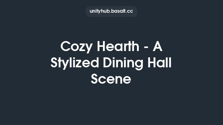 Cozy Hearth - A Stylized Dining Hall Scene Thumbnail