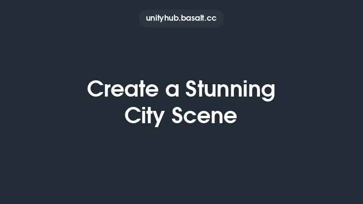 Create a Stunning City Scene Thumbnail