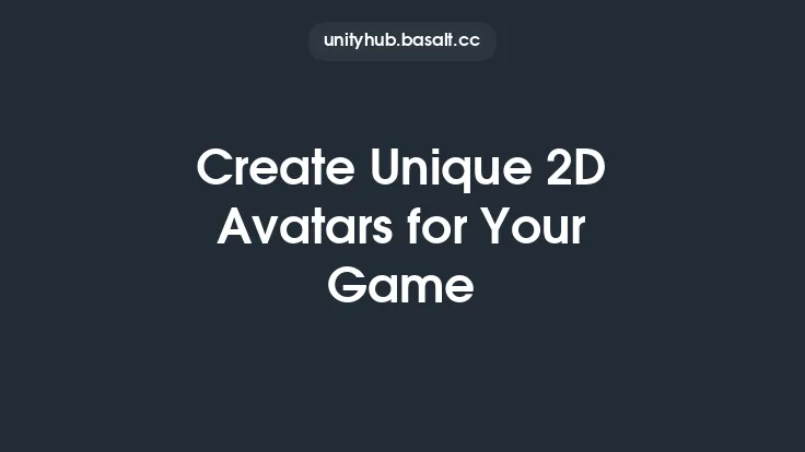 Create Unique 2D Avatars for Your Game Thumbnail