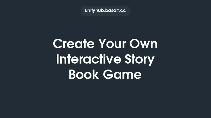Create Your Own Interactive Story Book Game Thumbnail