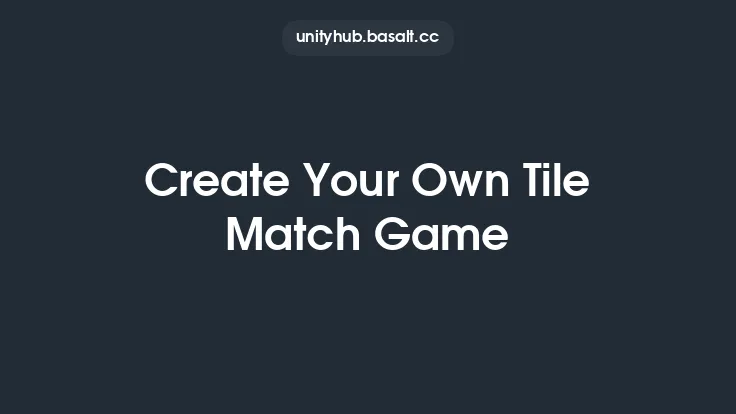 Create Your Own Tile Match Game Thumbnail