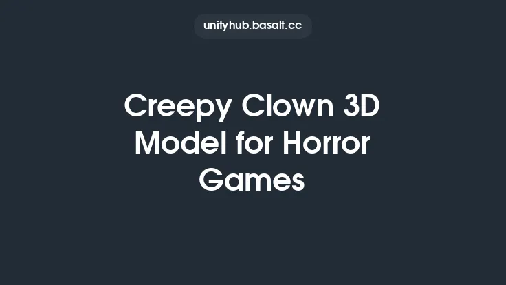 Creepy Clown 3D Model for Horror Games Thumbnail
