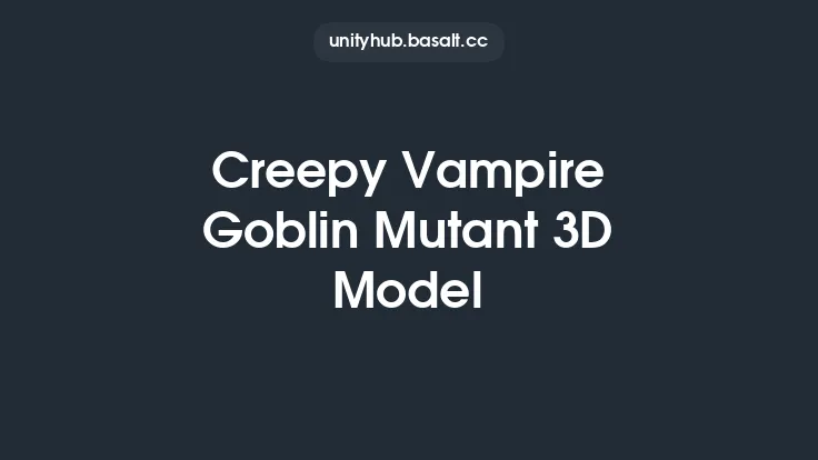 Creepy Vampire Goblin Mutant 3D Model Thumbnail