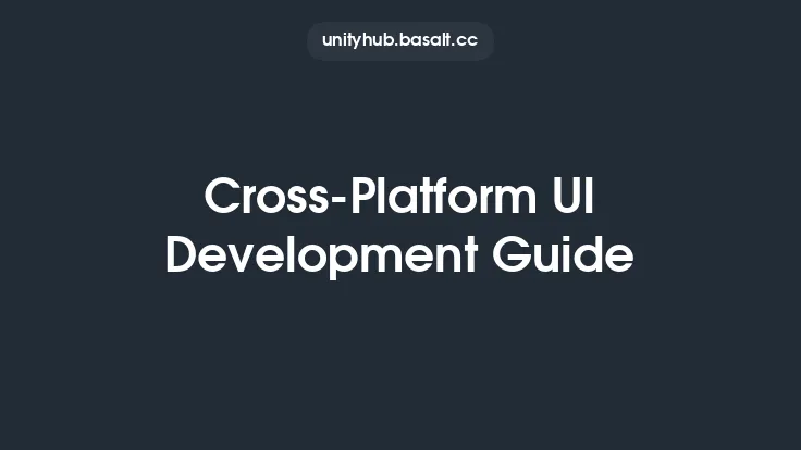 Cross-Platform UI Development Guide Thumbnail