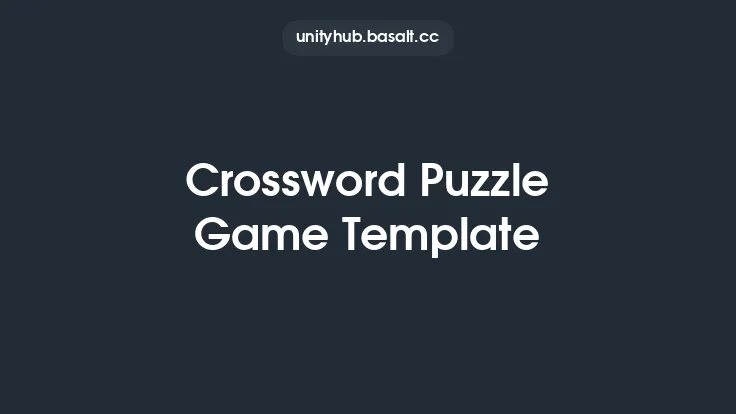 Crossword Puzzle Game Template Thumbnail