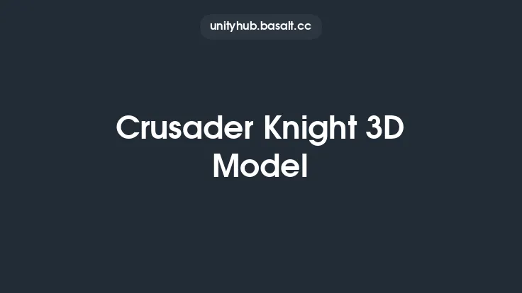 Crusader Knight 3D Model Thumbnail