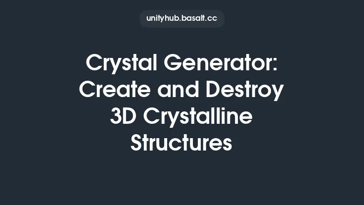 Crystal Generator: Create and Destroy 3D Crystalline Structures Thumbnail
