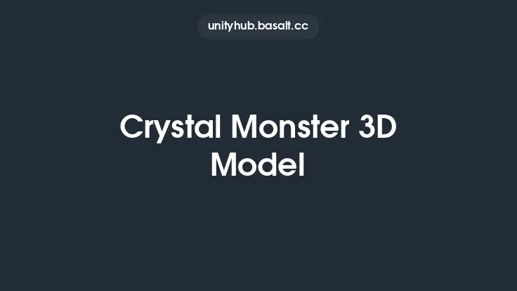 Crystal Monster 3D Model Thumbnail