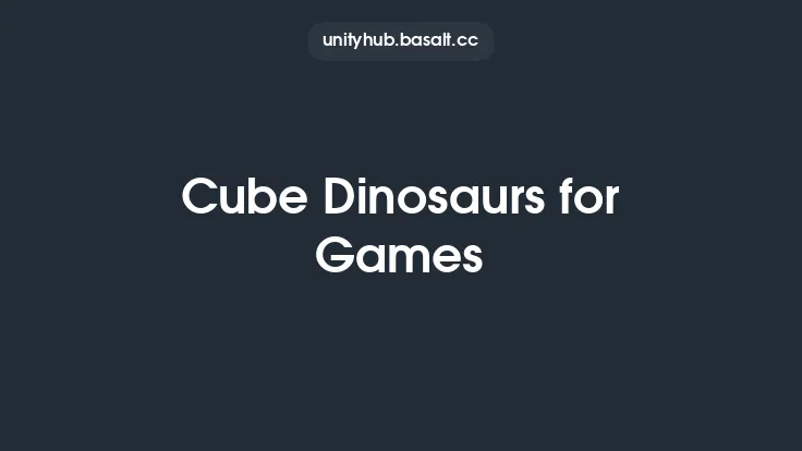 Cube Dinosaurs for Games Thumbnail