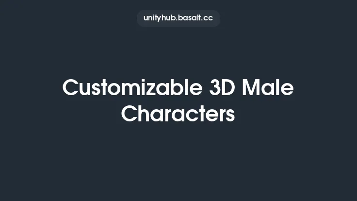 Customizable 3D Male Characters Thumbnail