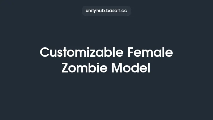 Customizable Female Zombie Model Thumbnail