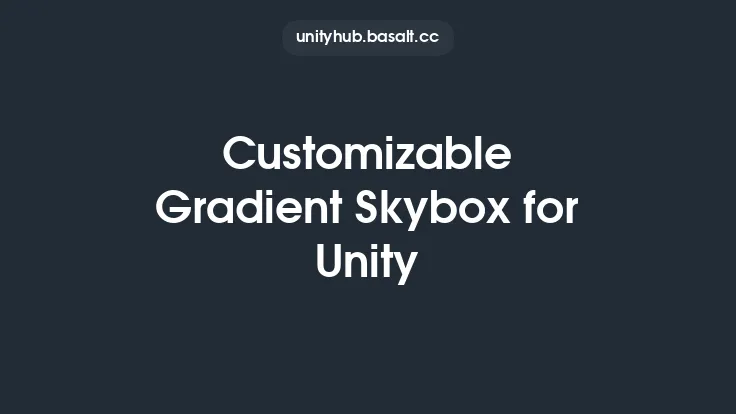 Customizable Gradient Skybox for Unity Thumbnail