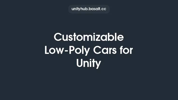 Customizable Low-Poly Cars for Unity Thumbnail
