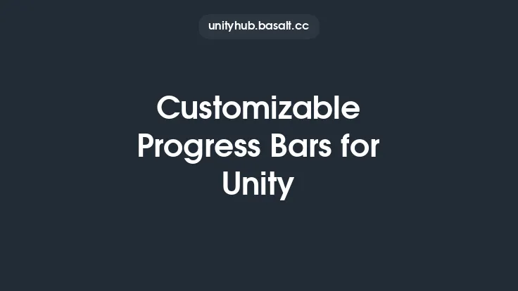 Customizable Progress Bars for Unity Thumbnail