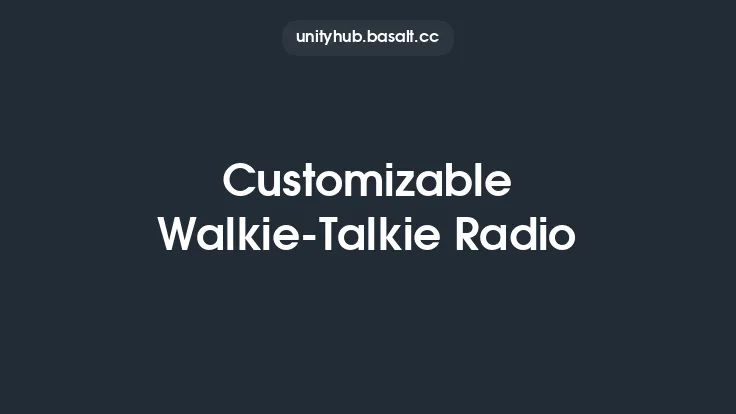 Customizable Walkie-Talkie Radio Thumbnail