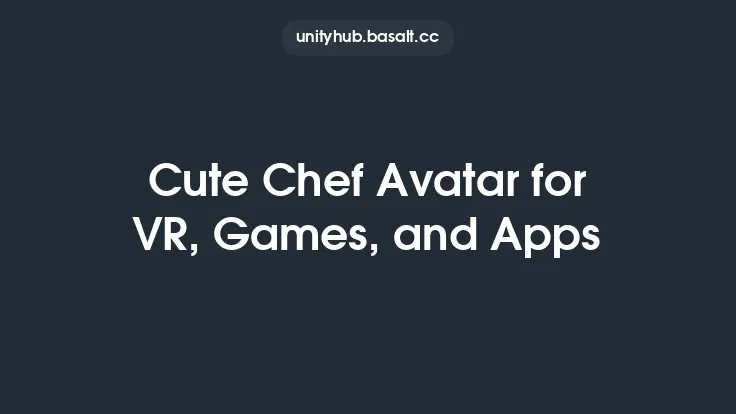 Cute Chef Avatar for VR, Games, and Apps Thumbnail