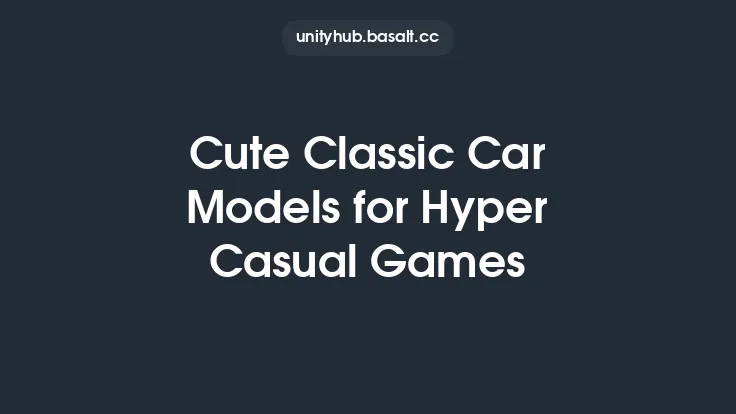 Cute Classic Car Models for Hyper Casual Games Thumbnail