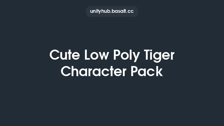 Cute Low Poly Tiger Character Pack Thumbnail