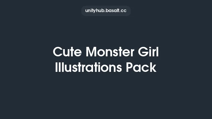 Cute Monster Girl Illustrations Pack Thumbnail