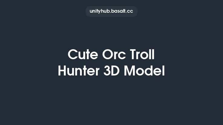 Cute Orc Troll Hunter 3D Model Thumbnail