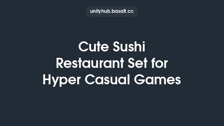 Cute Sushi Restaurant Set for Hyper Casual Games Thumbnail