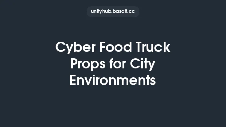 Cyber Food Truck Props for City Environments Thumbnail