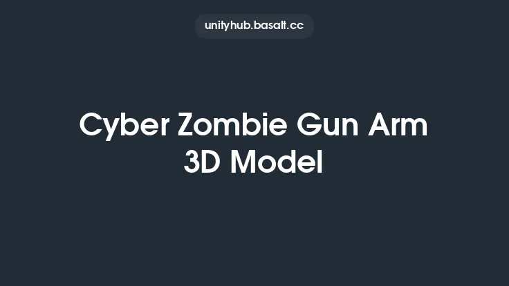 Cyber Zombie Gun Arm 3D Model Thumbnail