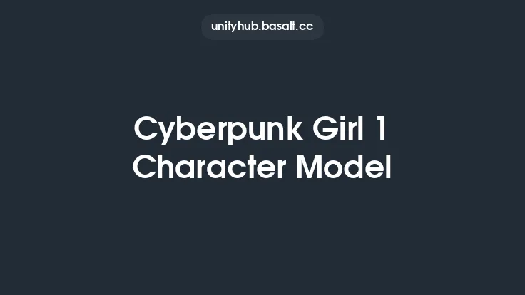 Cyberpunk Girl 1 Character Model Thumbnail