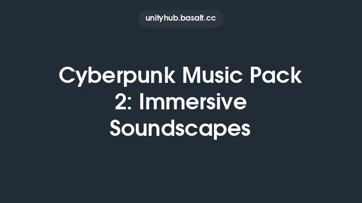 Cyberpunk Music Pack 2: Immersive Soundscapes Thumbnail