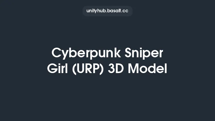 Cyberpunk Sniper Girl (URP) 3D Model Thumbnail