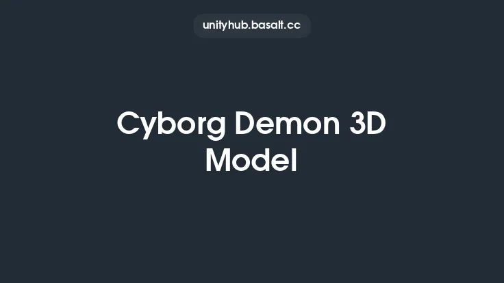 Cyborg Demon 3D Model Thumbnail