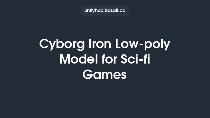 Cyborg Iron Low-poly Model for Sci-fi Games Thumbnail